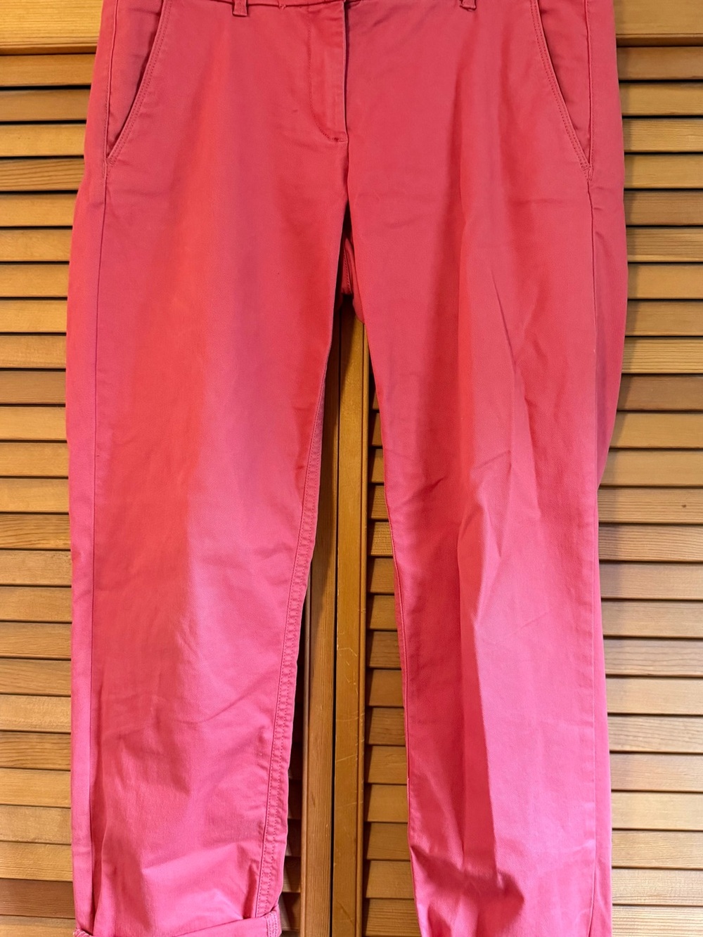 LOFT Coral Pink Cropped Chino Pants Size 6